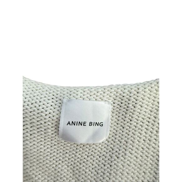 Anine Bing Women's White V-Neckline Sleeveless Knit Tank Top Size Small - Picture 3 of 8